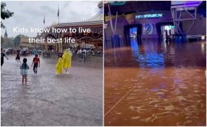 Turistas tuvieron que refugiarse por las intensas inundaciones en Disney World de Florida (VIDEO)