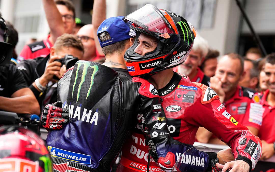 El francés Fabio Quartararo y el español Marc Márquez abandonan en el GP de Aragón