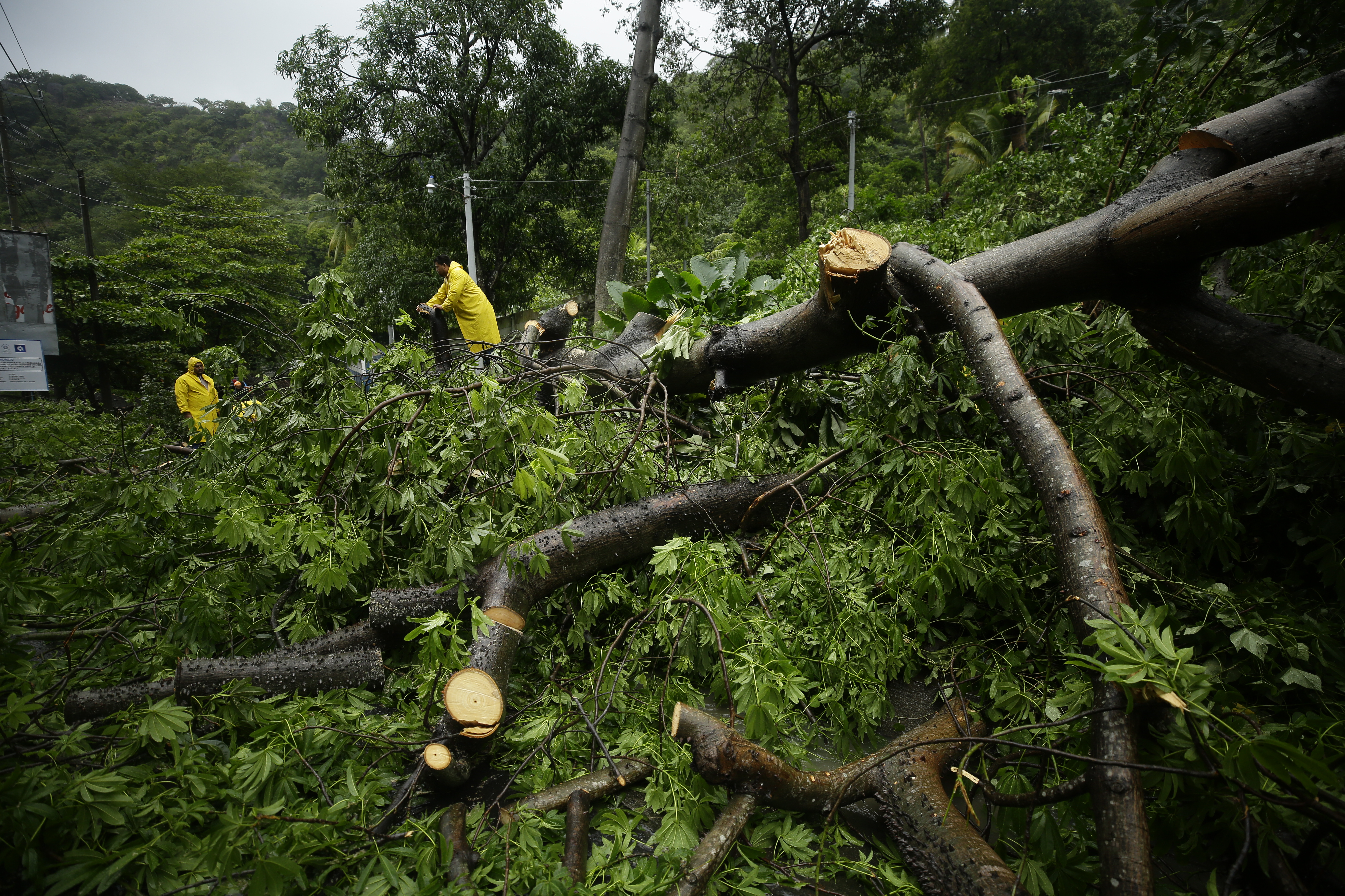 Murieron cinco militares en El Salvador enterrados por lluvias del huracán Julia