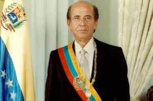 Los miembros del gabinete del presidente Carlos Andrés Pérez en su 2da presidencia, le rinden homenaje en el centenario de su nacimiento