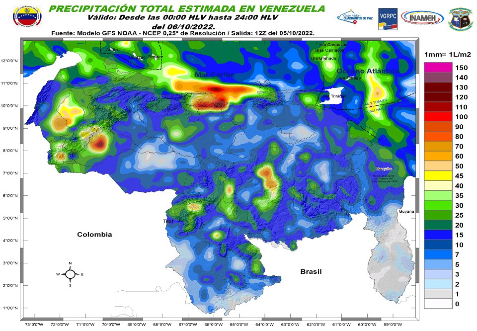 Onda Tropical 41 mantiene en alerta a gran parte de Venezuela #6Oct