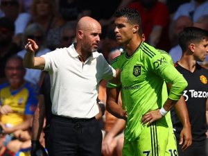 Nuevo foco de conflicto entre Cristiano Ronaldo y Ten Hag, técnico del Manchester United