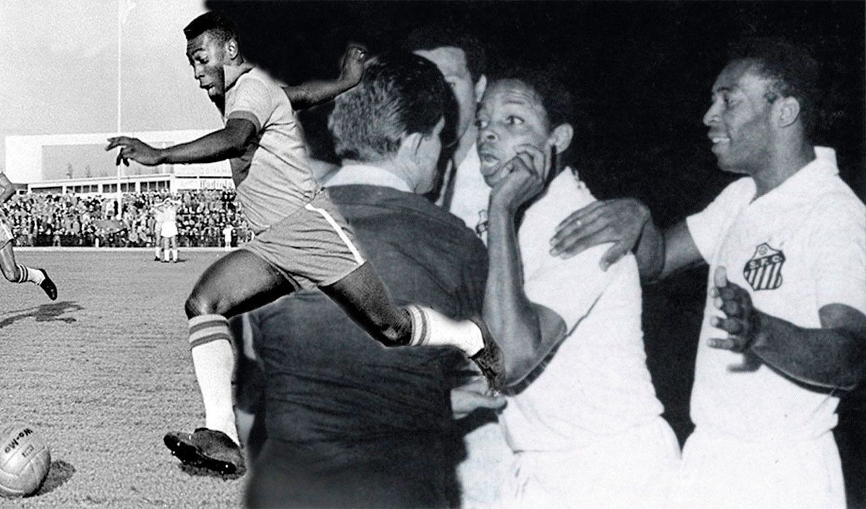 La vez que Pelé fue expulsado y el que se tuvo que ir del campo fue el árbitro… ¡con un ojo morado!