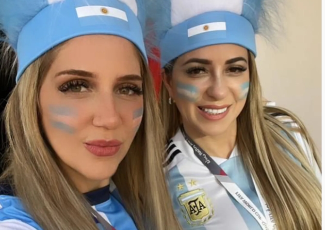 La historia de las venezolanas fanáticas de Messi: son hijas de árabes y viajaron a Qatar solo por Argentina