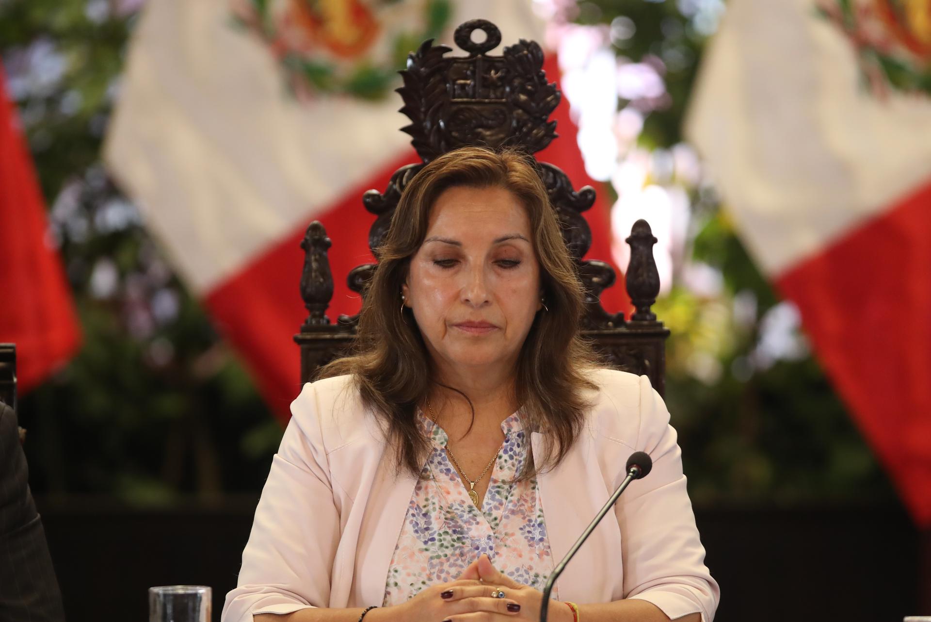 Congreso de Perú rechaza pedido de Boluarte de adelantar elecciones a 2023