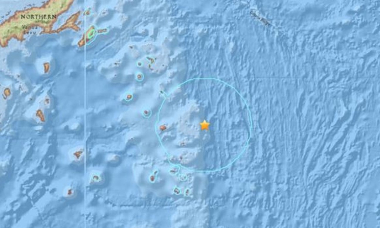 Un terremoto de magnitud 5,6 sacude las aguas entre las islas de Fiyi y Tonga