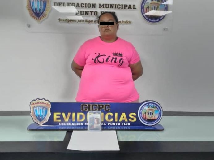 Se hacía pasar por funcionaria del Cicpc, pero se cayó con los kilos en Falcón