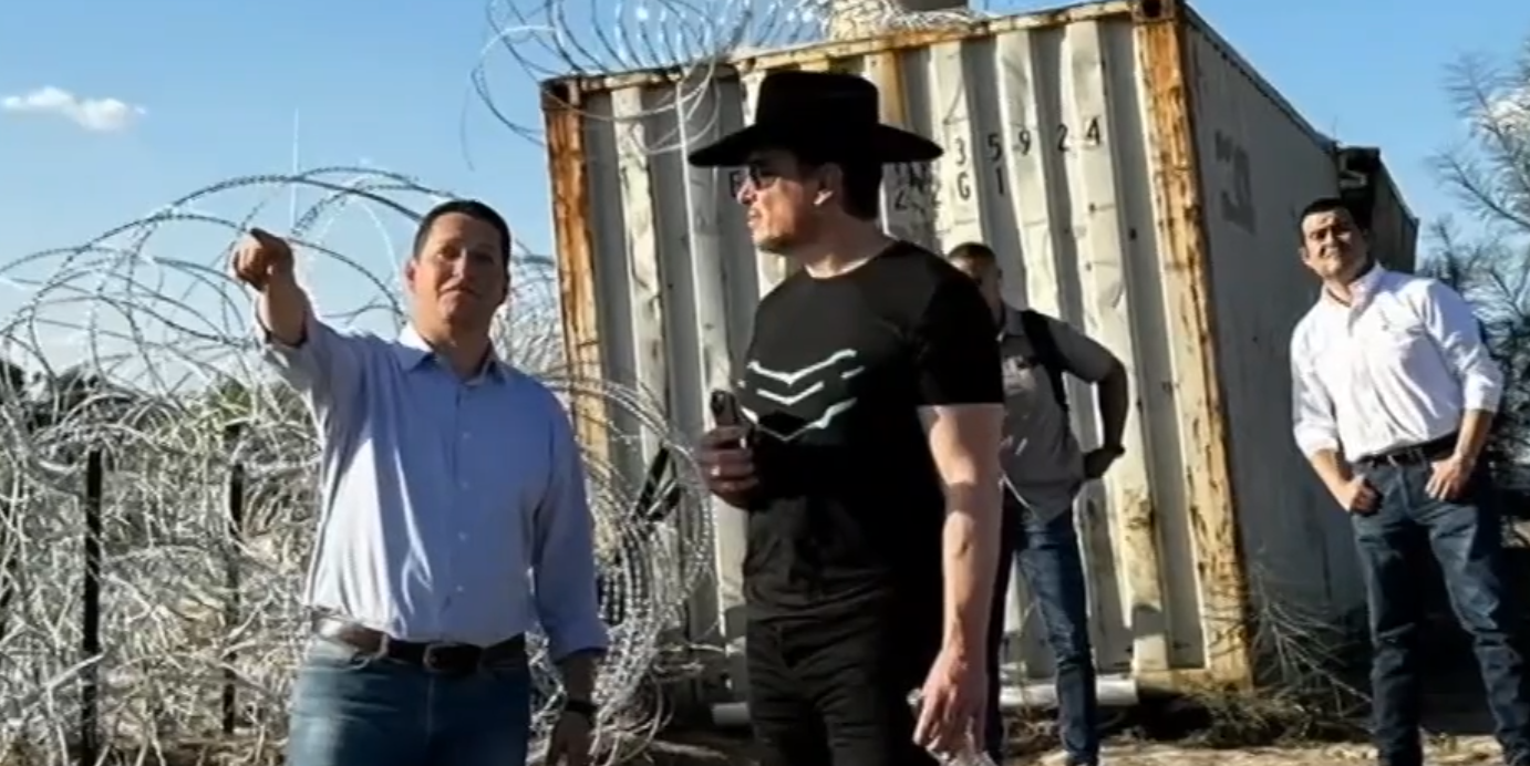 Elon Musk visita la frontera de EEUU con México y envía mensaje contra la migración irregular (VIDEO)