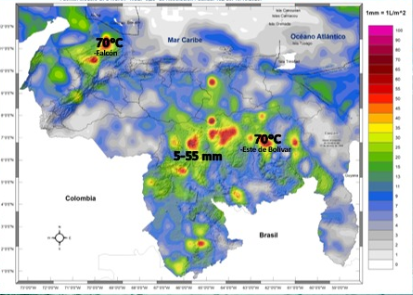 Inameh prevé actividad eléctrica y ráfagas de viento en algunas zonas de Venezuela este #20Oct