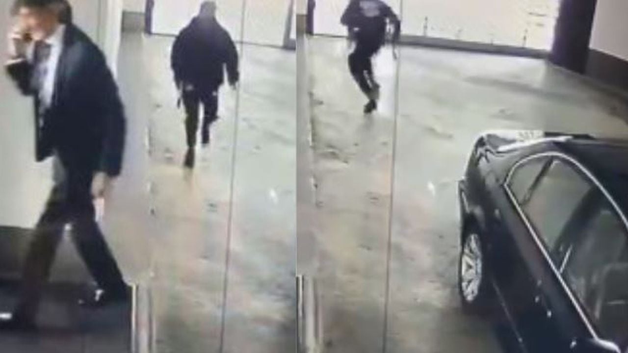 De película: el momento en que sicario mató a reconocido empresario colombiano en un estacionamiento (VIDEO)