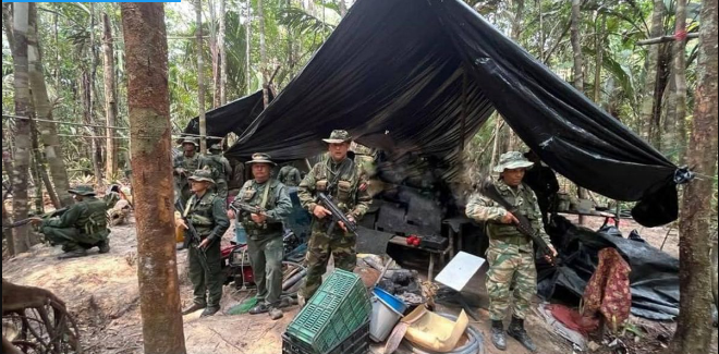 Fanb desmanteló un campamento usado para la minería ilegal en Amazonas