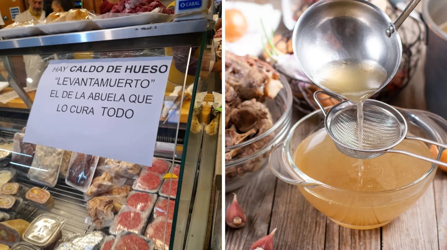 Una carnicería de barrio ofrece un caldo de huesos y lo promociona como un “levantamuertos”