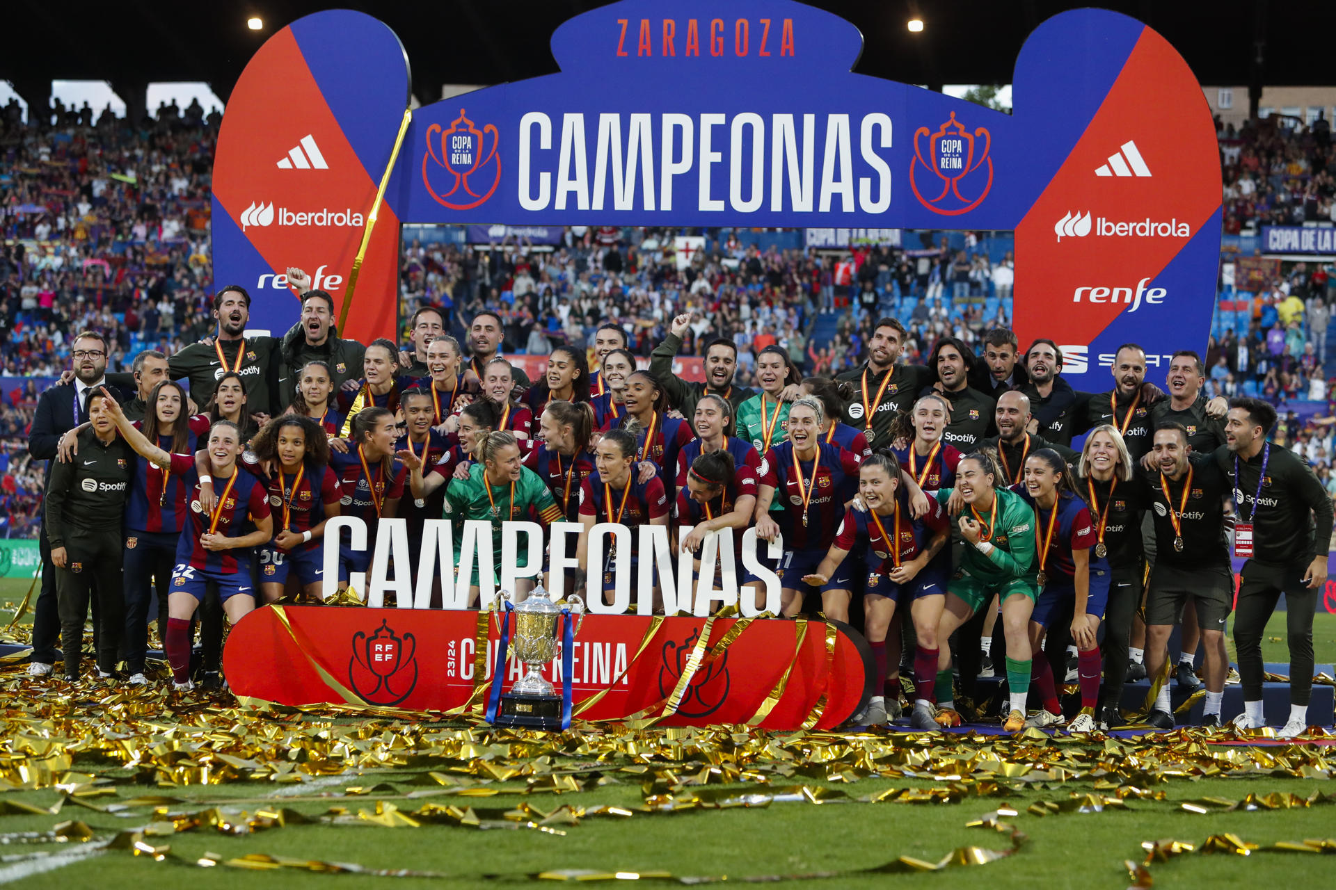 Barcelona conquistó la Copa de la Reina y se acerca al póker de títulos