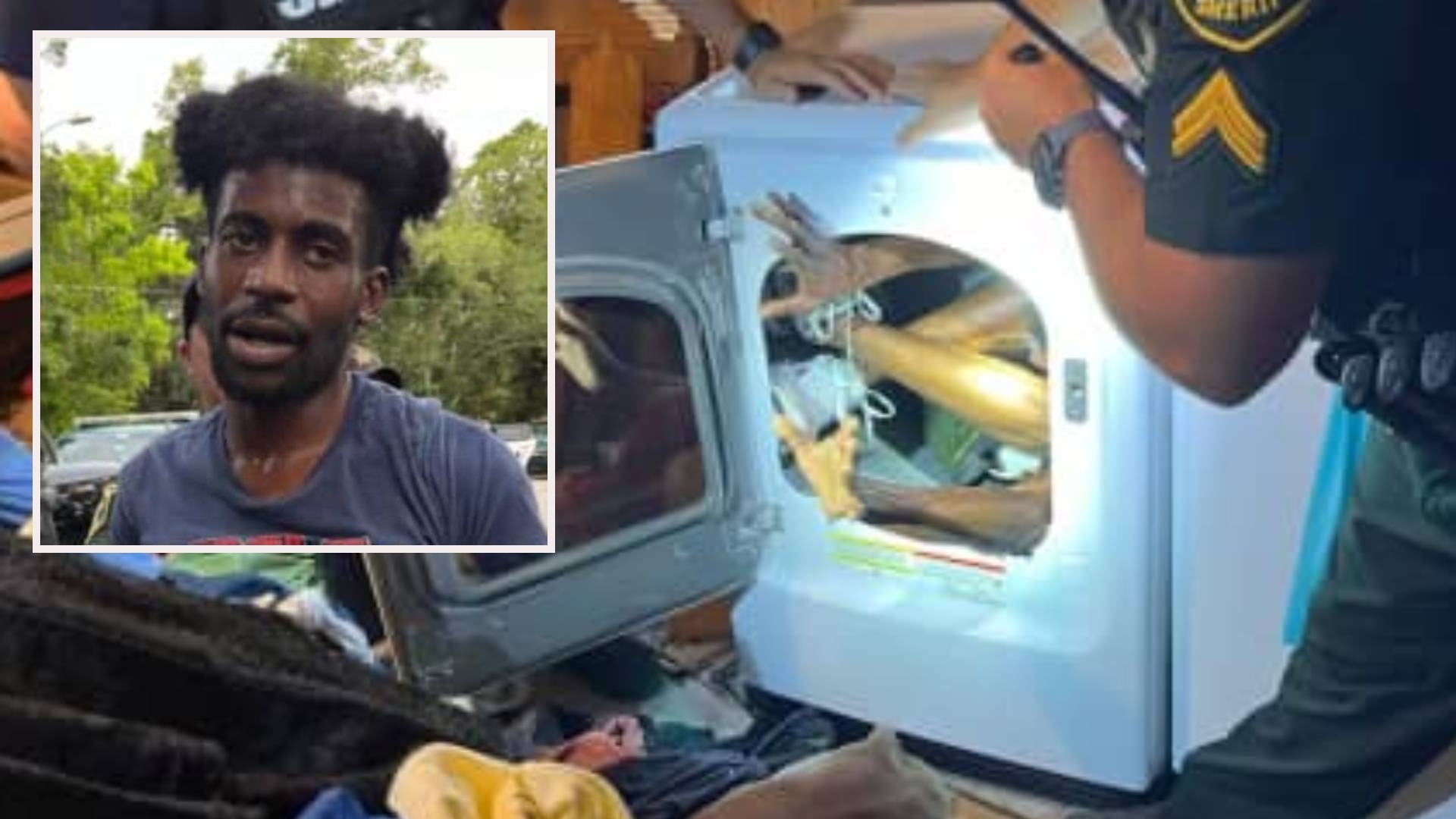 Fugitivo fue hallado dentro de una secadora de ropa tras pasar dos meses evadiendo a la policía en Florida