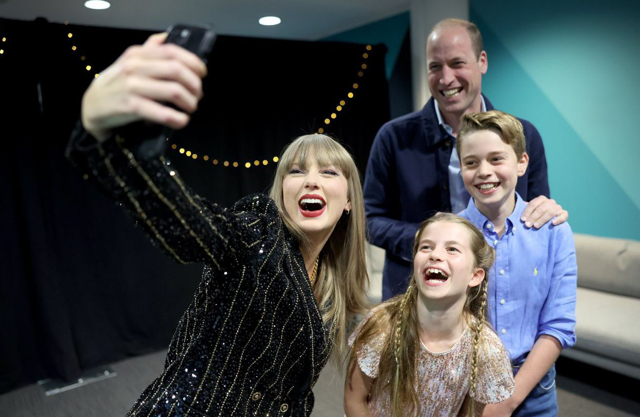 El príncipe Guillermo asistió con Jorge y Carlota al concierto de Taylor Swift en Londres
