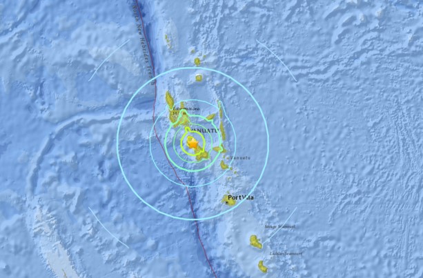 Un terremoto de magnitud 6,3 sacude las aguas al norte de Vanuatu en el Pacífico Sur