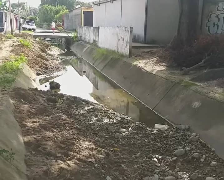 Hidroandes dejó lleno de sedimentos el canal del sector Raúl de Barinas y ahora las aguas están estancadas