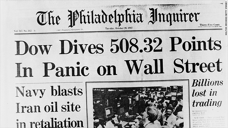 ¿Qué fue el lunes negro de Wall Street en 1987 y por qué cayó la bolsa en esa oportunidad?